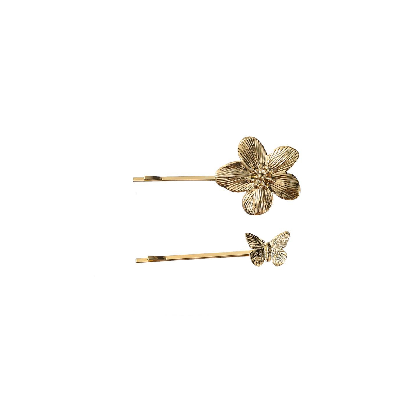 Hairpin Set - Butterfly + Flower