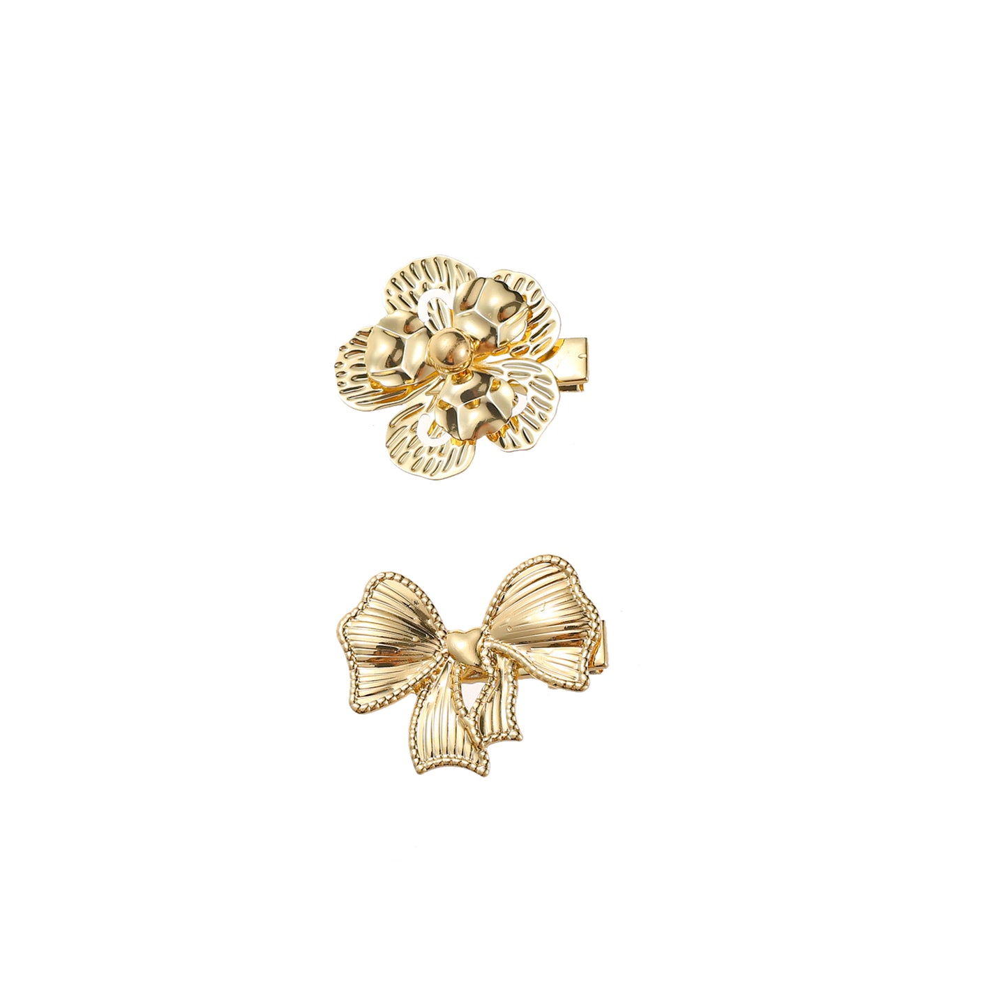 Hairclip Set - Flower + Bow