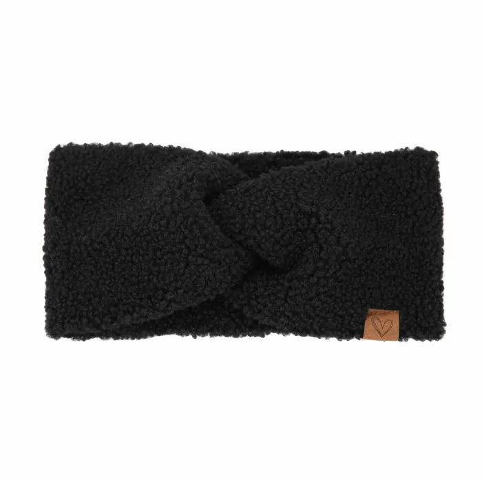 Haarband hartje zwart
