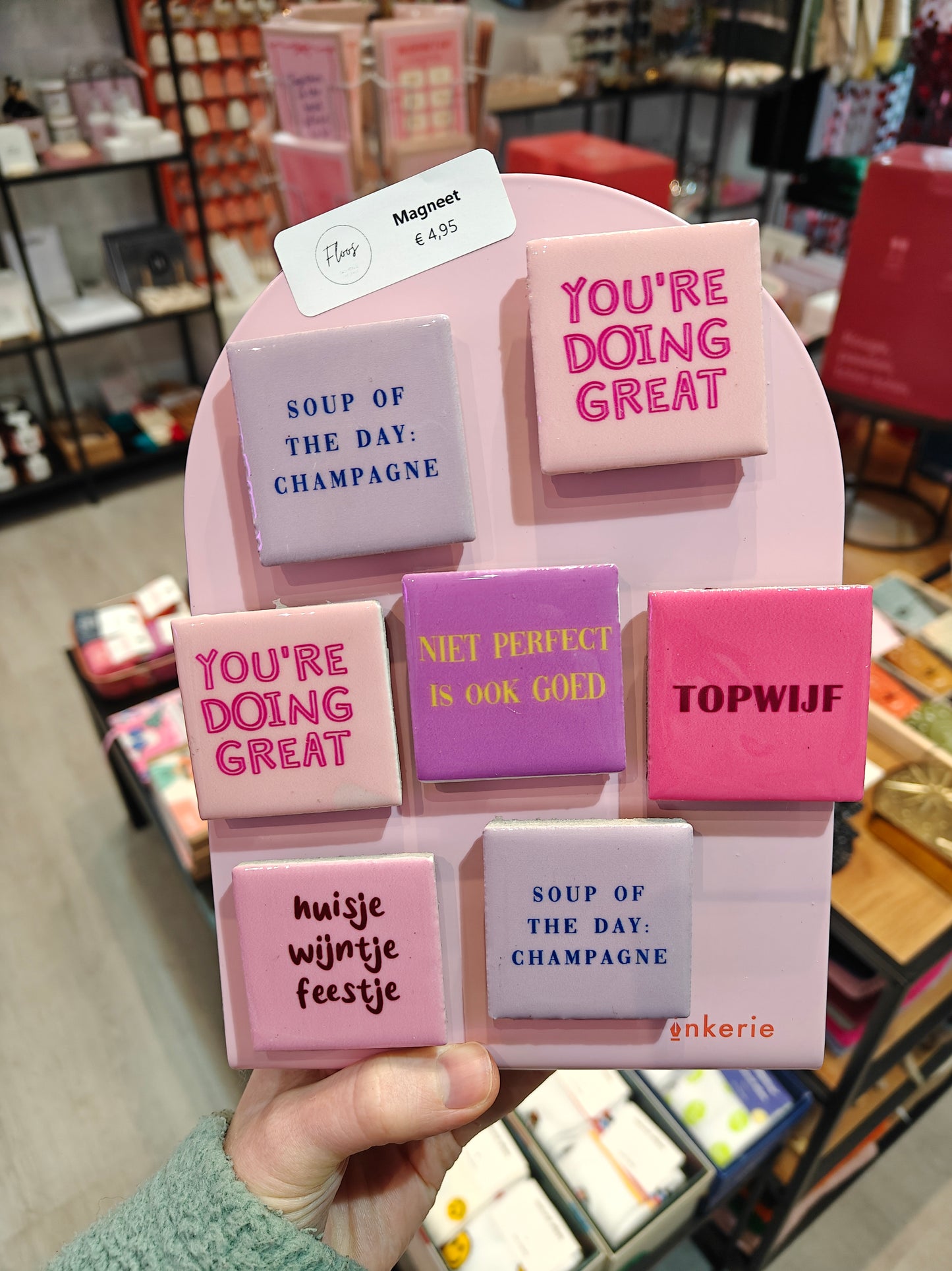 Magneettegeltje Champagne