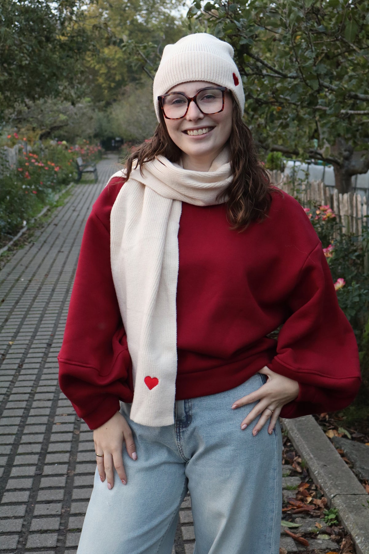 Sjaal Olivia écru