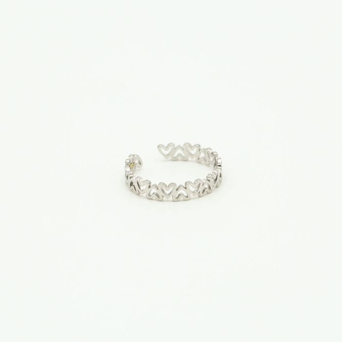 Ring Little Hearts zilver