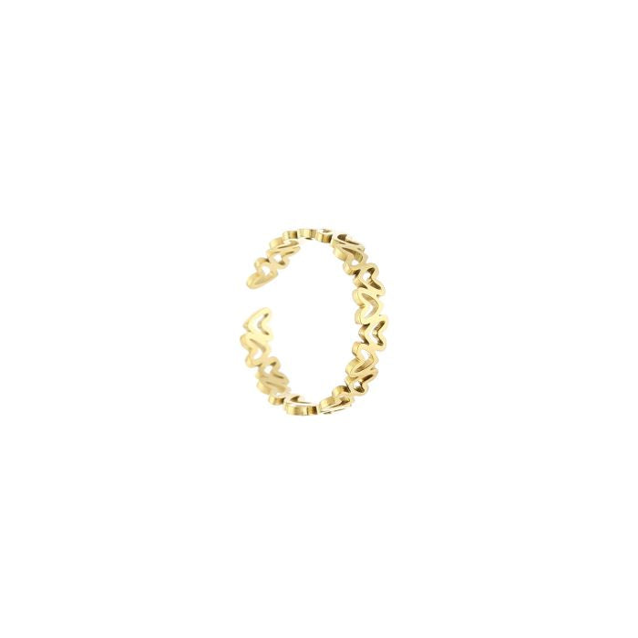 Ring Little Hearts goud