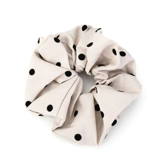 Scrunchie stippen écru