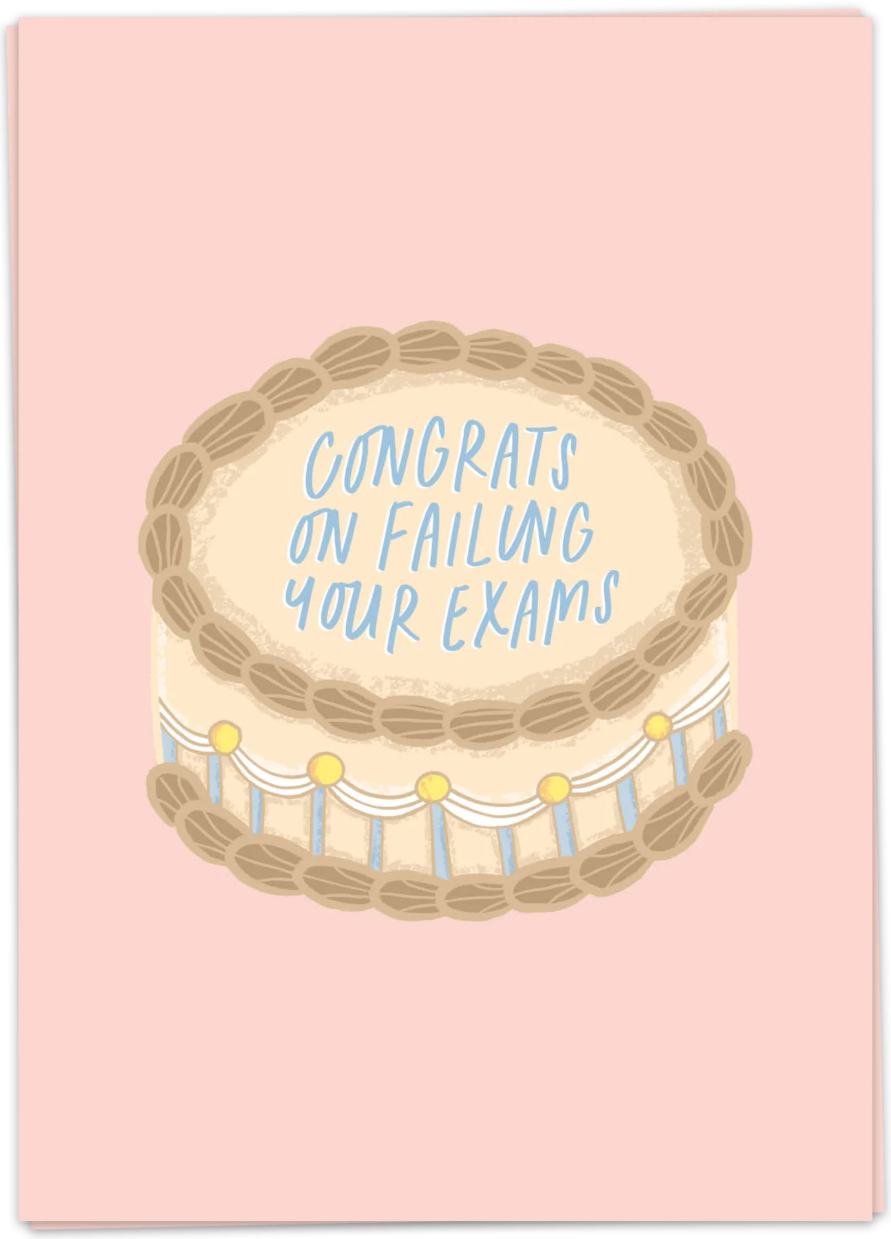Failing exams cake - Kaart Blanche