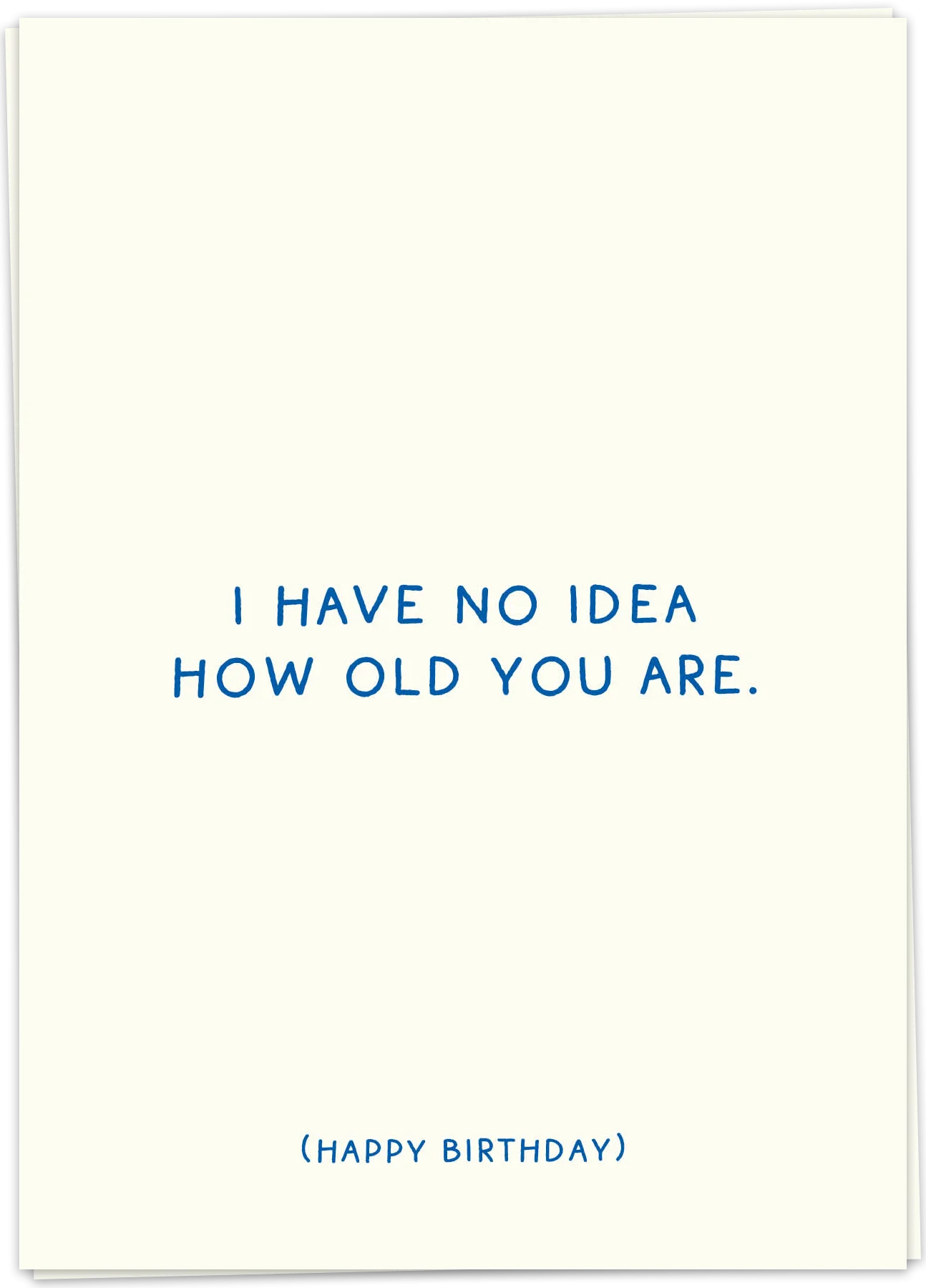 No idea how old - Kaart Blanche