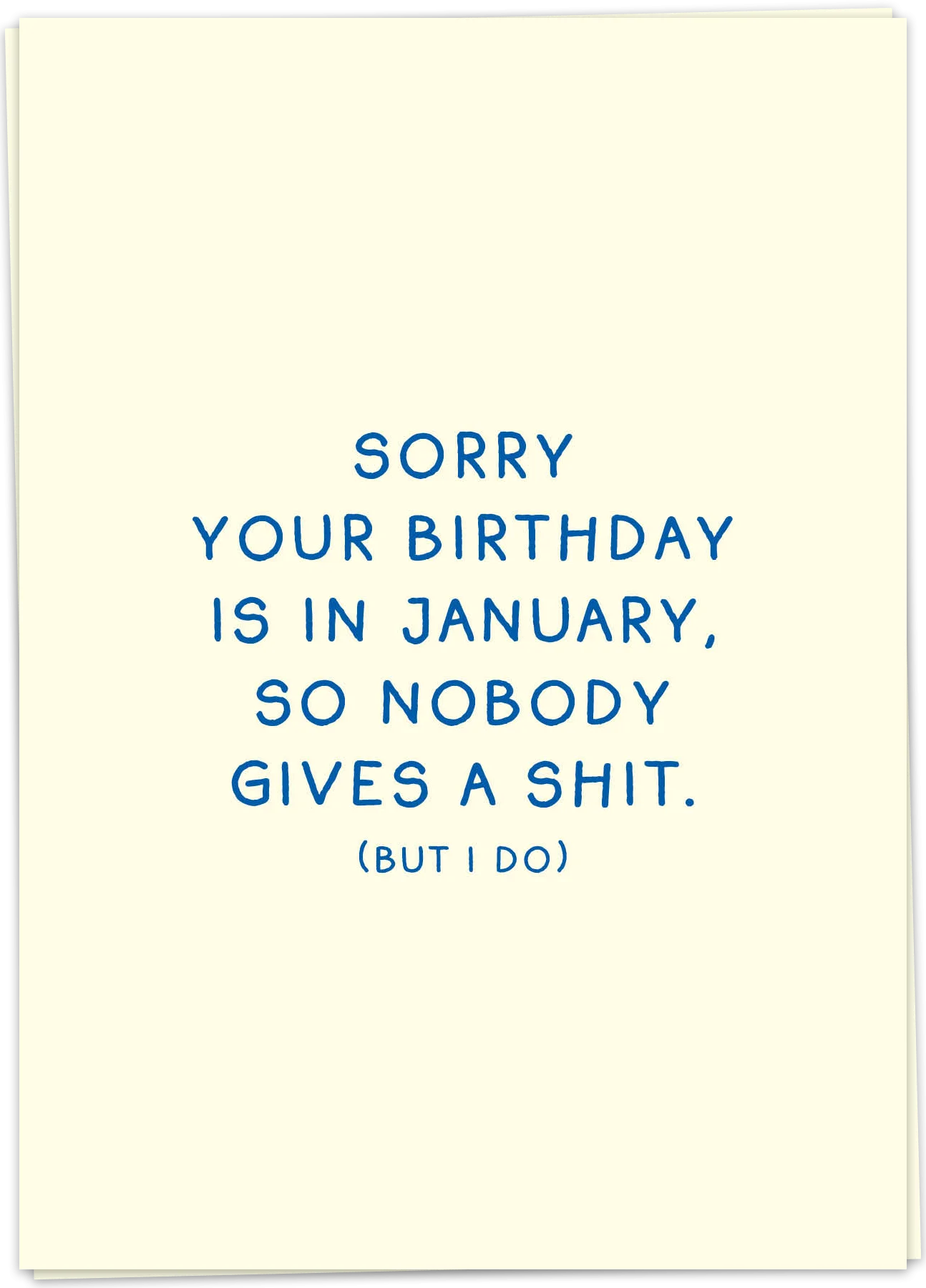 January birthday - Kaart Blanche