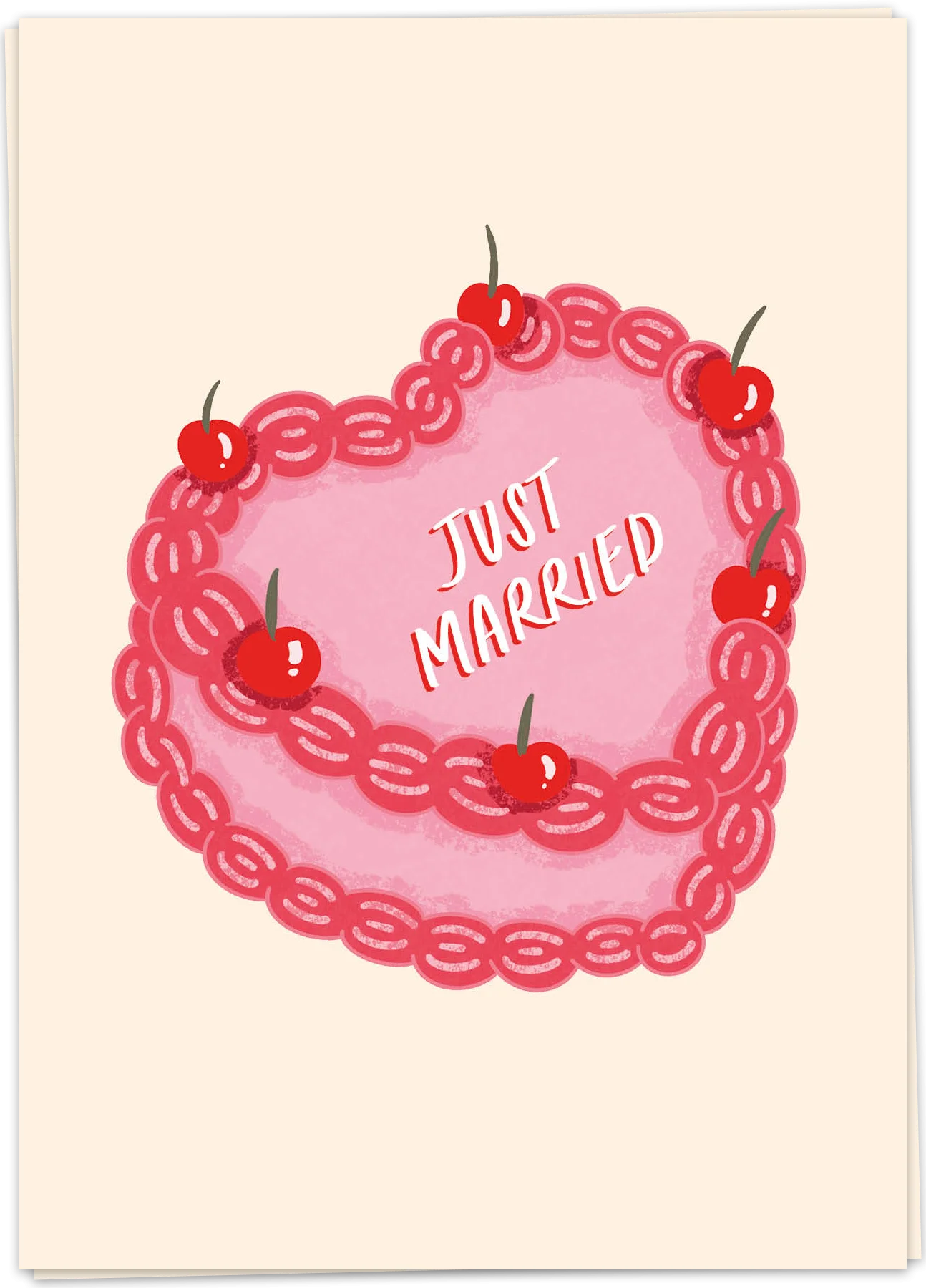 Just married cake - Kaart Blanche
