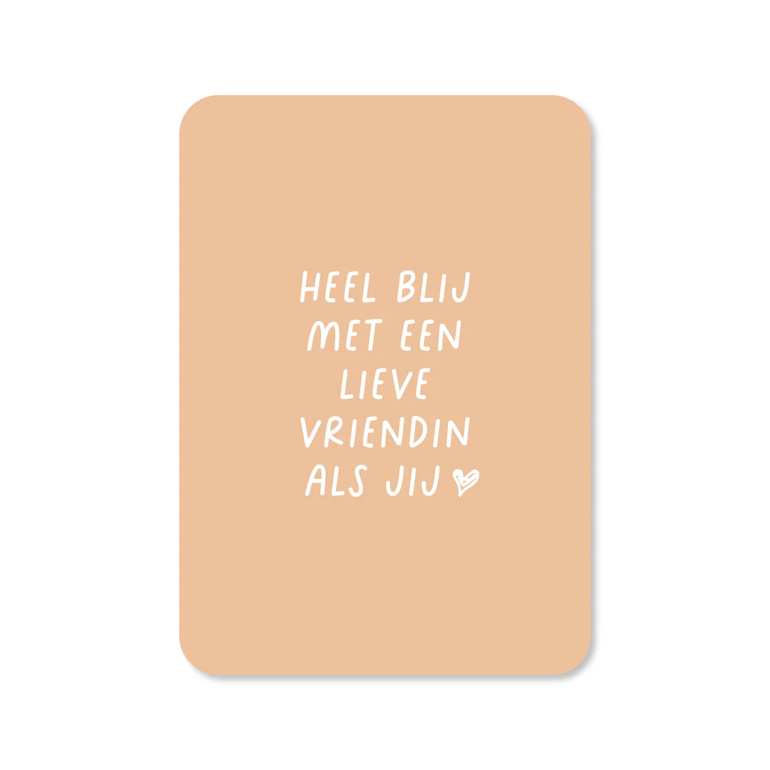 Kaartje Lieve vriendin