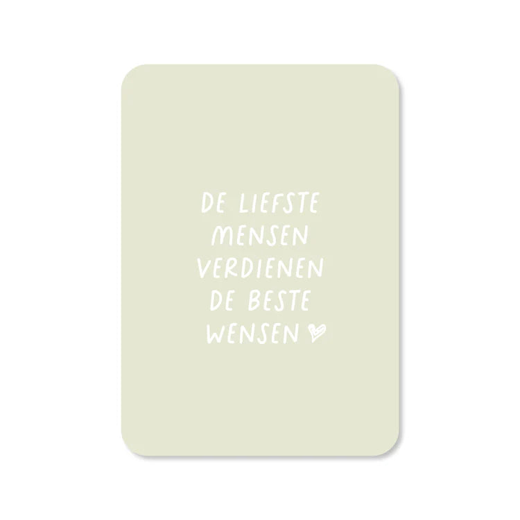 Kaartje De liefste mensen