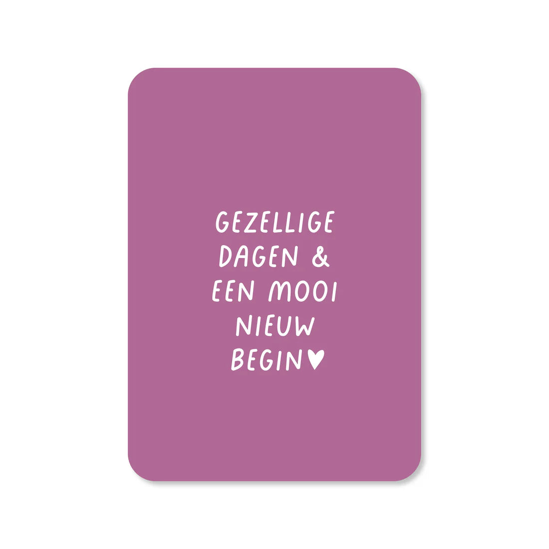 Kaartje Gezellige dagen