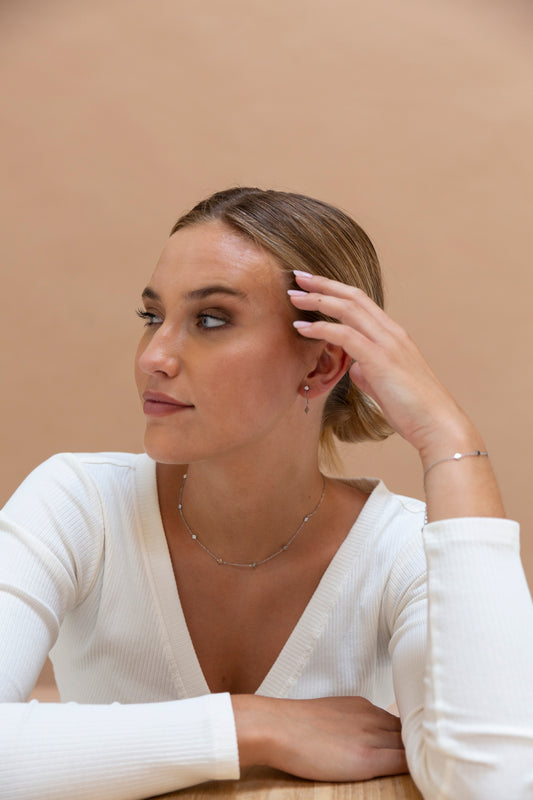 Ketting Small Diamond shapes zilver