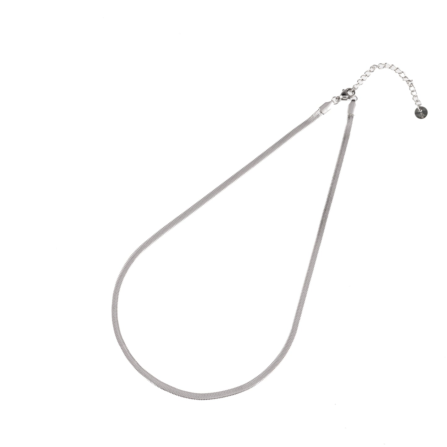Ketting Flat link zilver