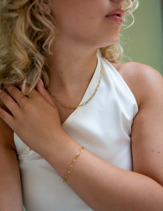 Ketting Chain Link goud