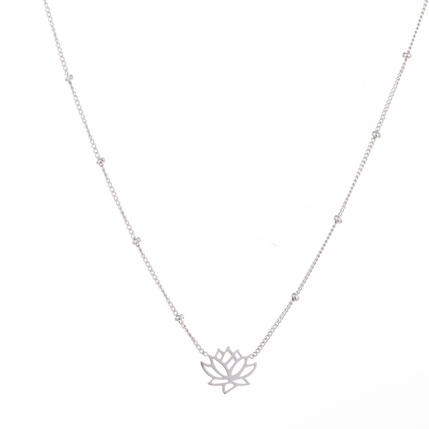 Ketting Lotus zilver