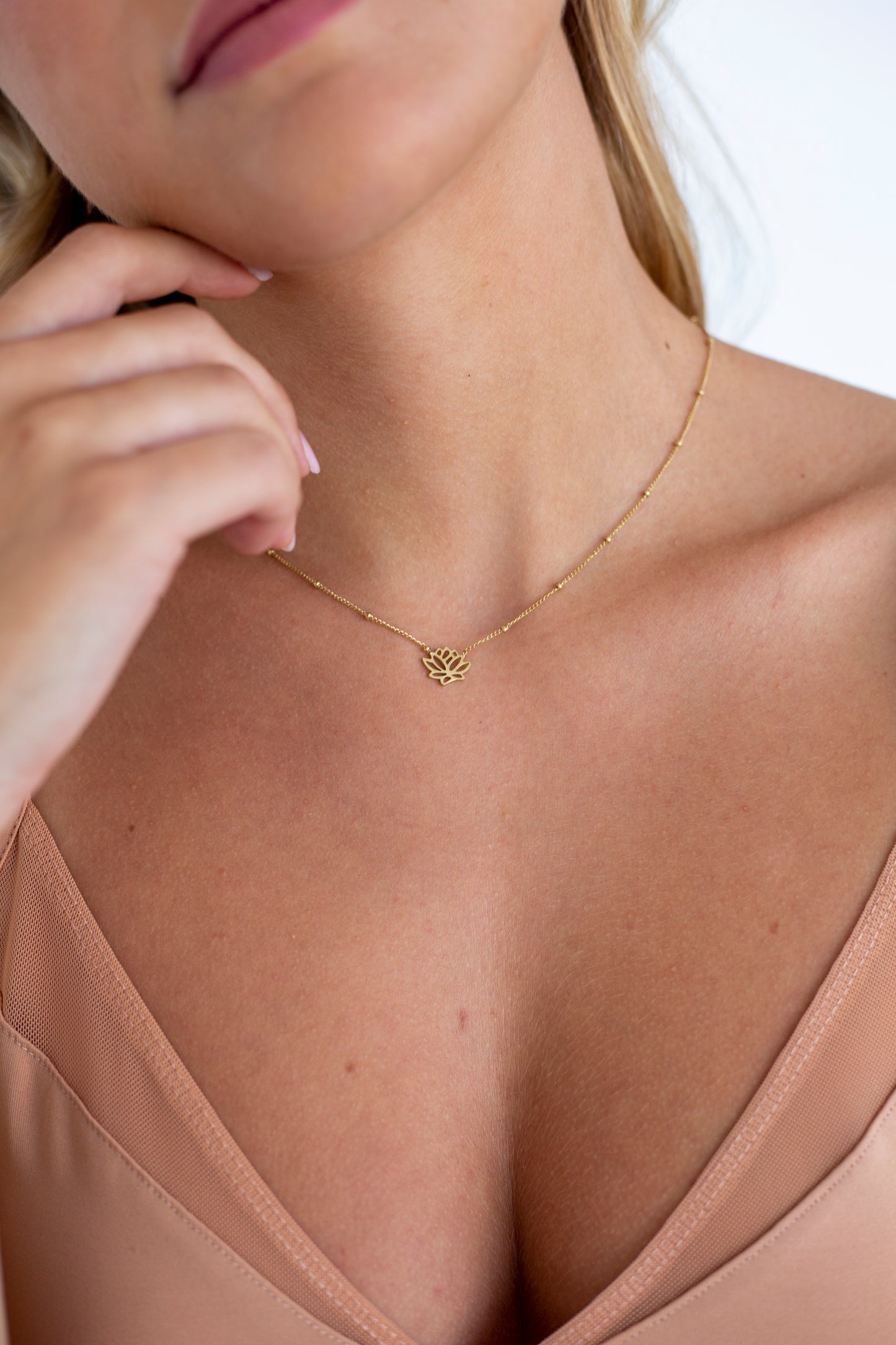 Ketting Lotus goud
