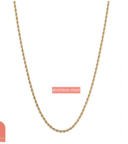 Ketting Twisted Goud