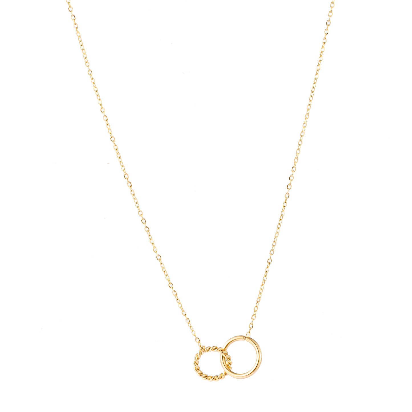 Ketting Double Hoop goud