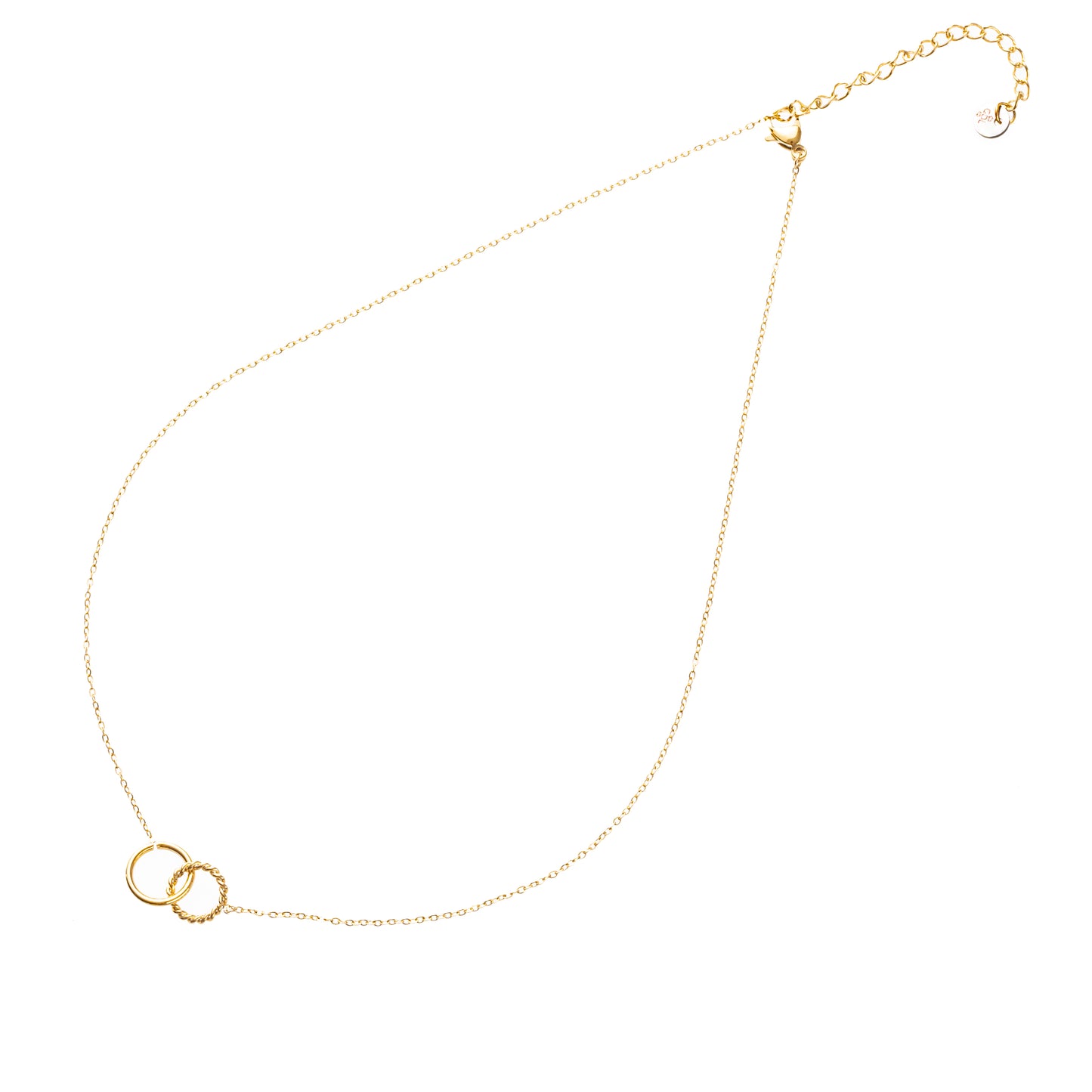 Ketting Double Hoop goud