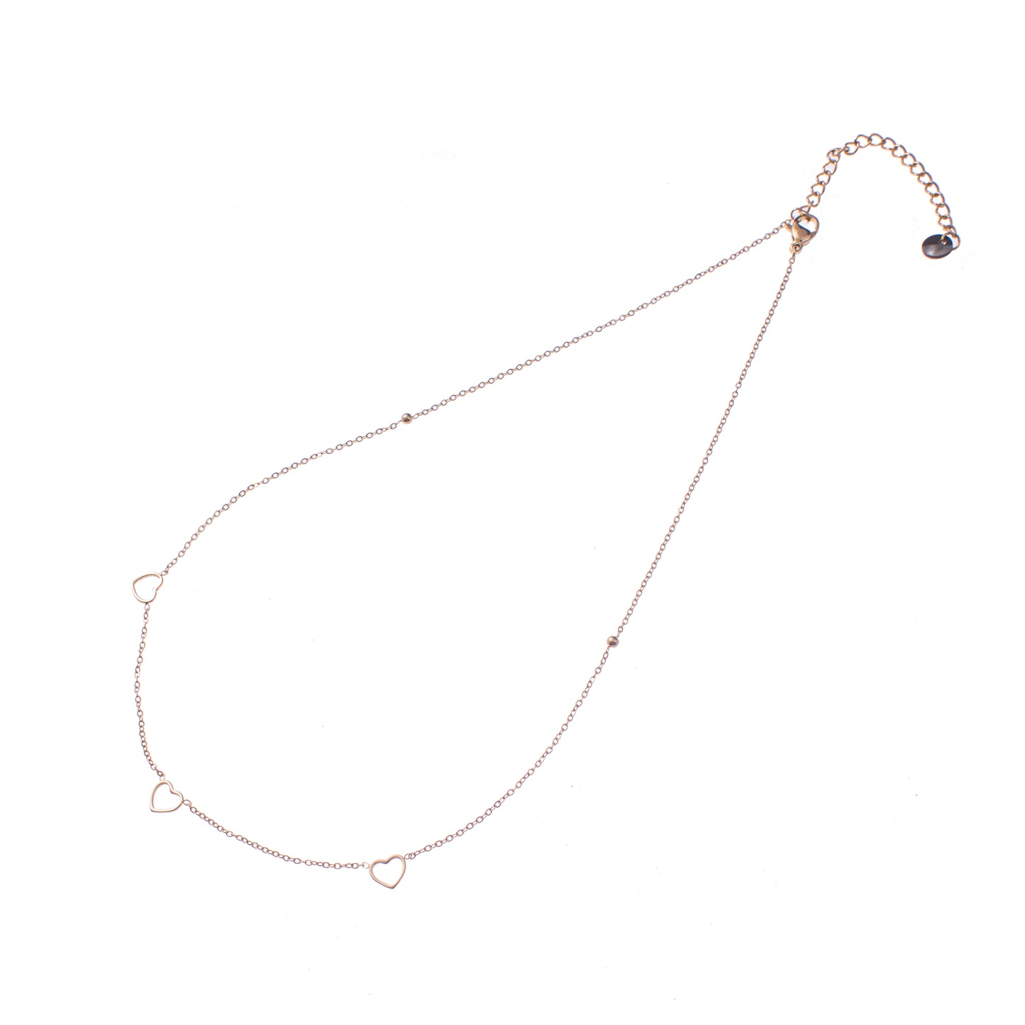 Ketting 3 Hearts goud