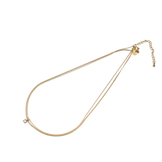 Ketting Double Necklace Crystal