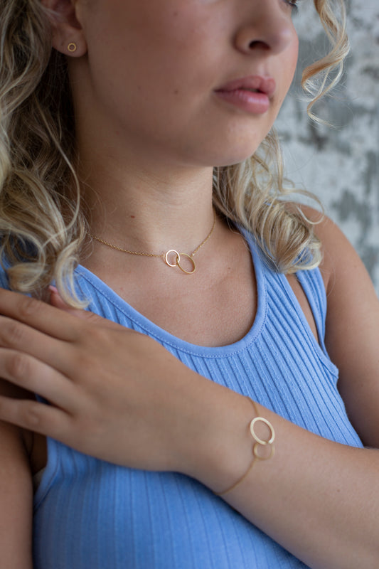 Ketting Double O goud