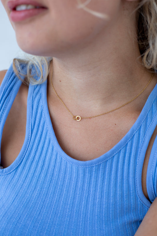 Ketting Double O goud