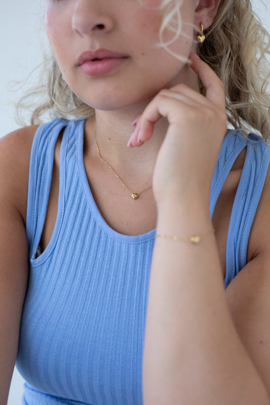 Ketting Full Heart goud