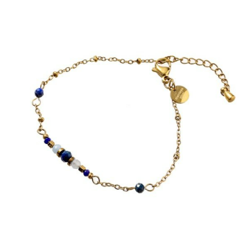 Armbandje Small Stones dark blue