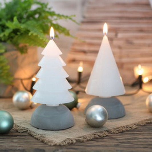 Kerstboomkaars wit
