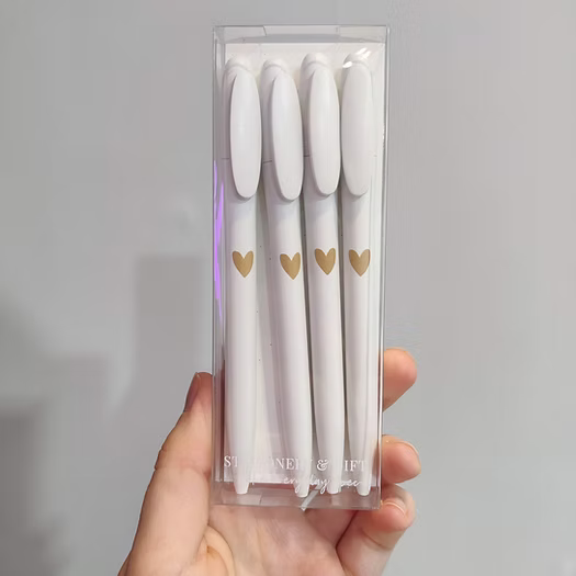 Set stylo's hartje wit