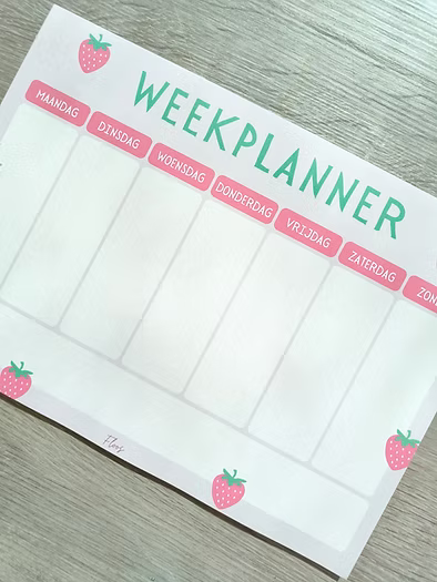 Weekplanner Strawberry