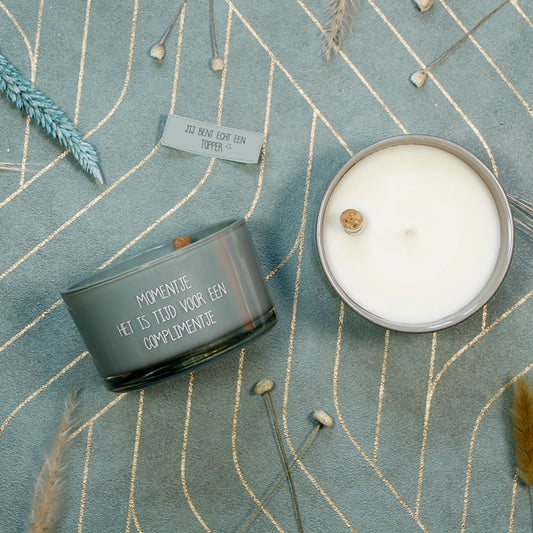 Geurkaars Flesje Complimentje