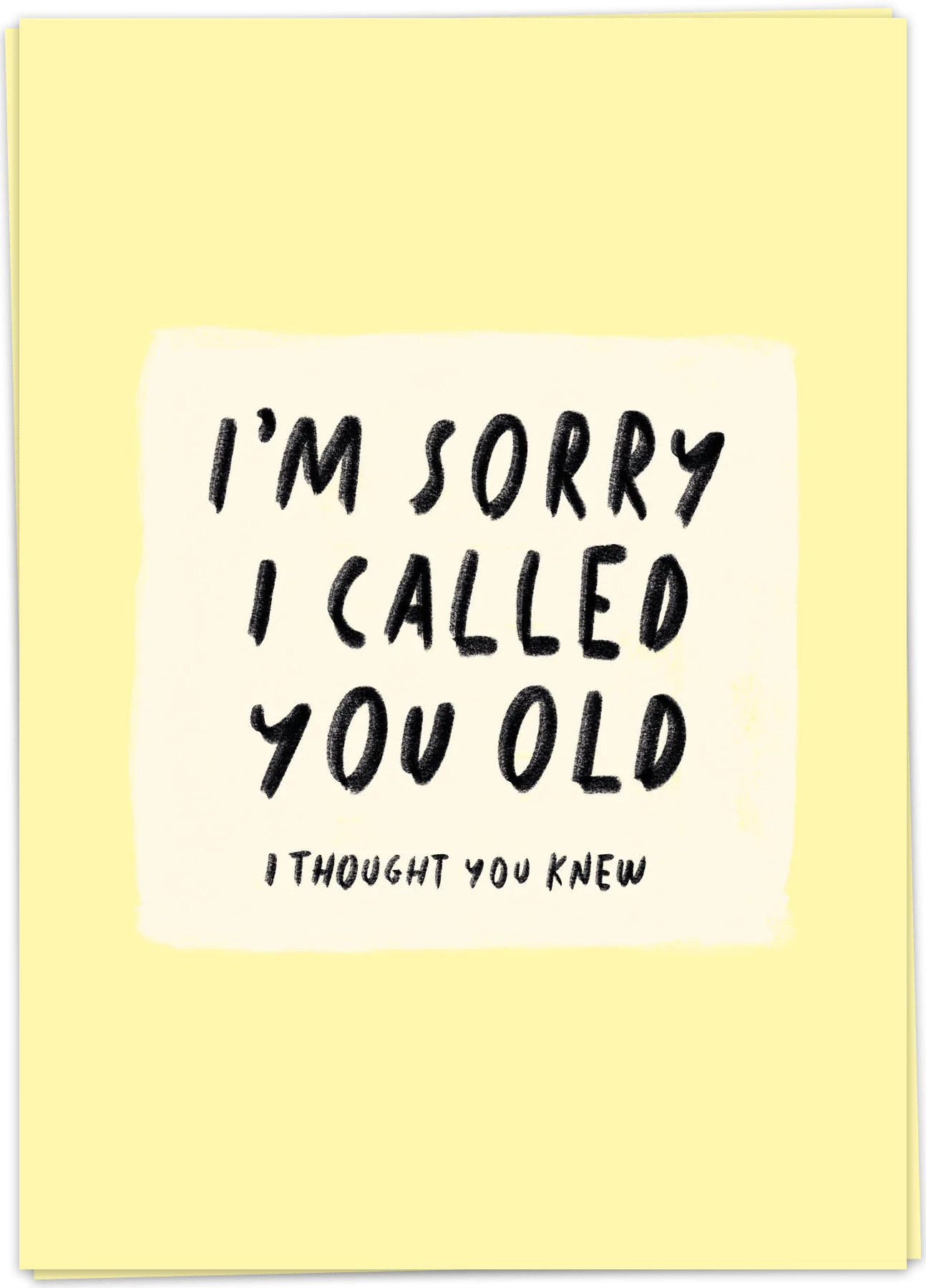 Called you old - Kaart Blanche