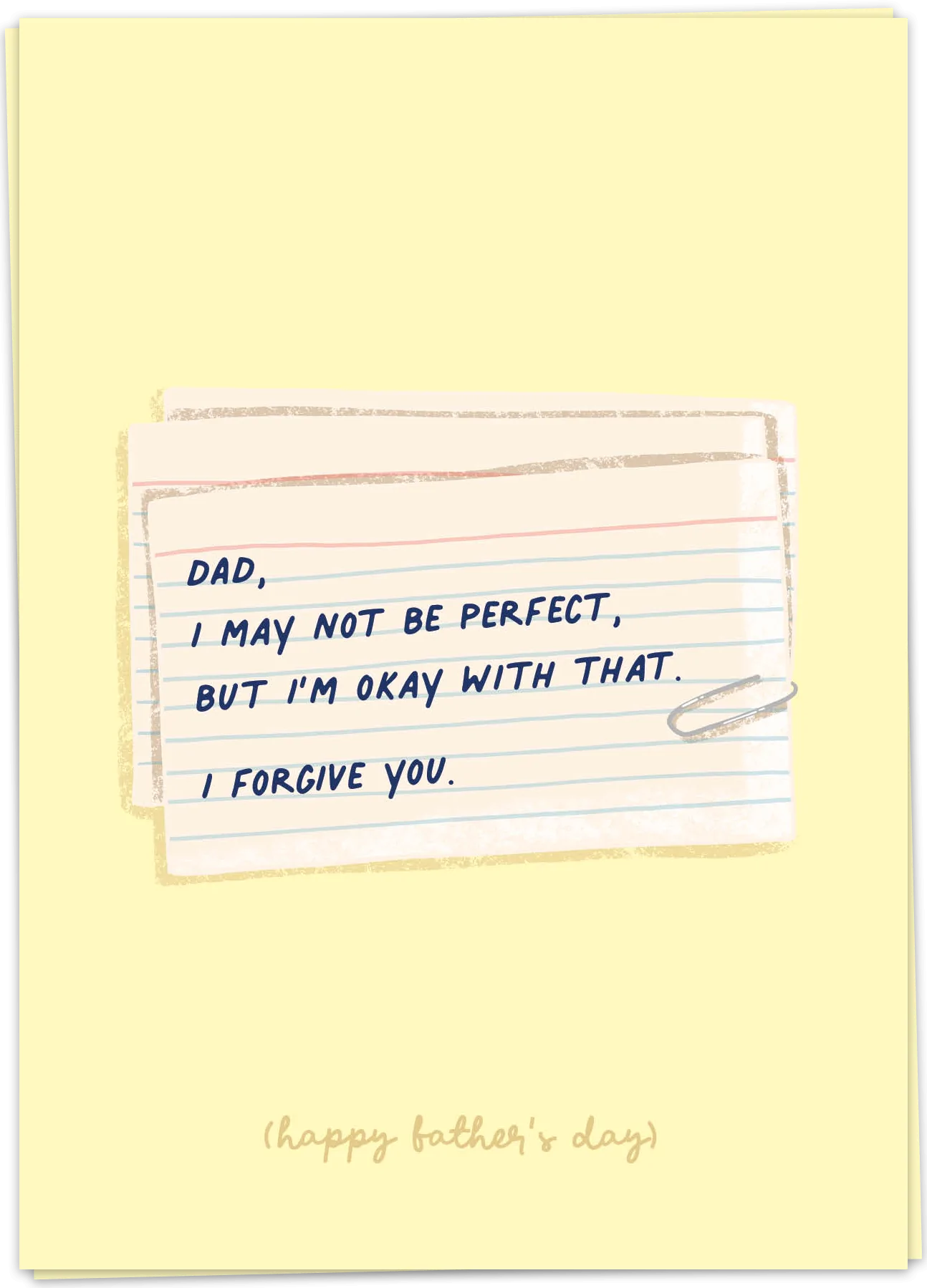 Not perfect Dad - Kaart Blanche