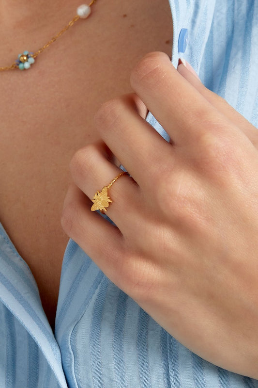 Ring Bee goud