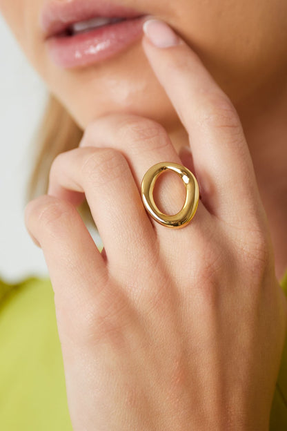 Ring Bold circle goud
