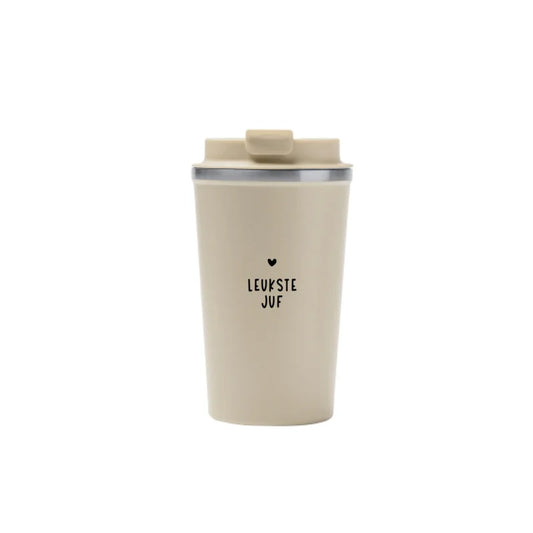 Koffiebeker Leukste juf