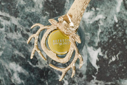 Flesopener rendier goud