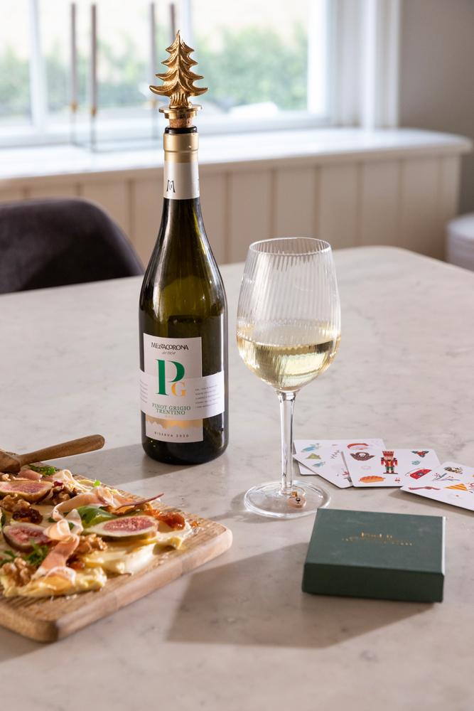 Wijnstop kerstboom goud