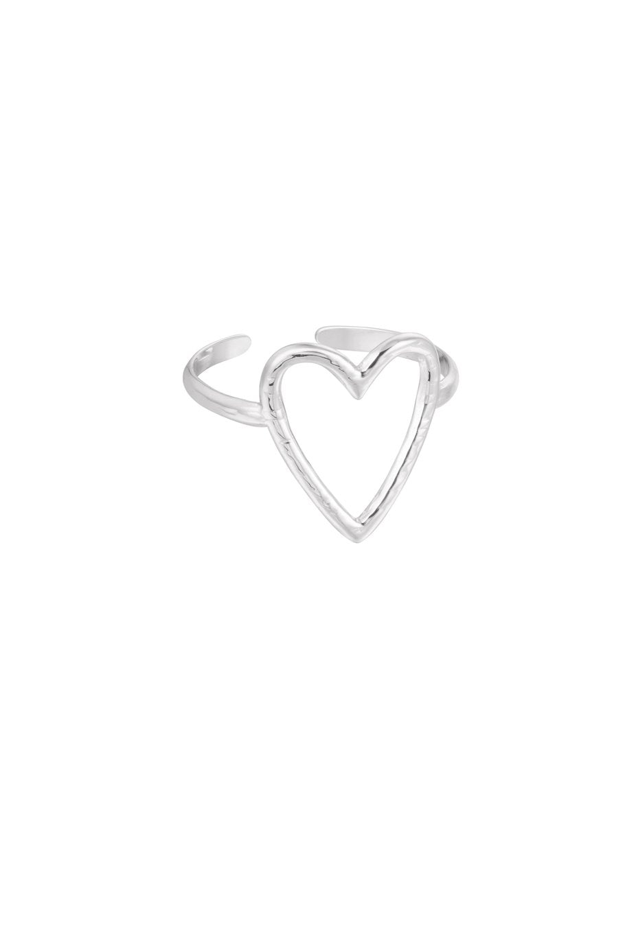 Ring Big Heart zilver
