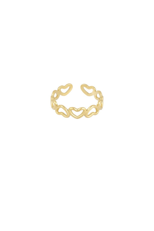Ring Hearts goud