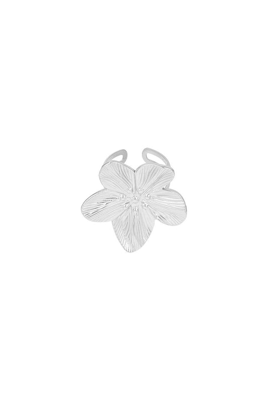Ring Big Flower zilver