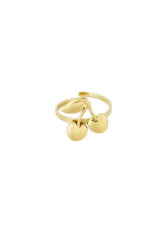 Ring Cherry goud