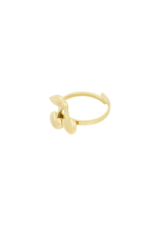 Ring Cherry goud