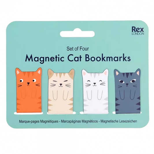 Magnetische boekenleggers kat