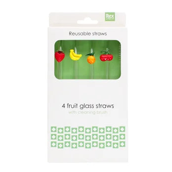 Glazen rietjes Fruit