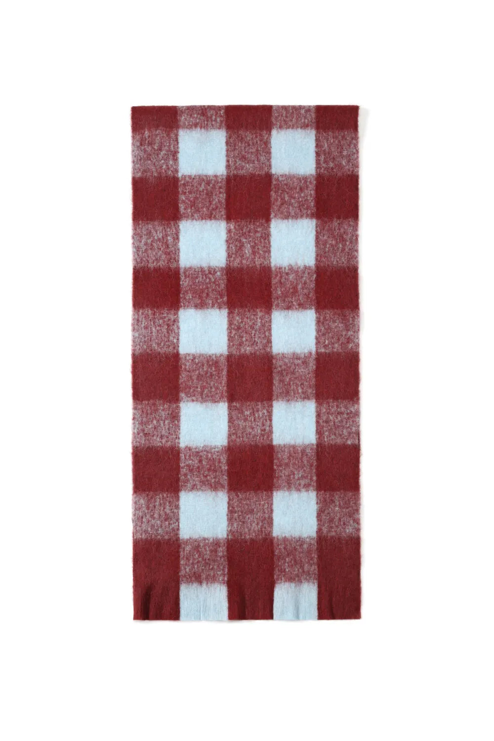 Sjaal Sara rood-blauw