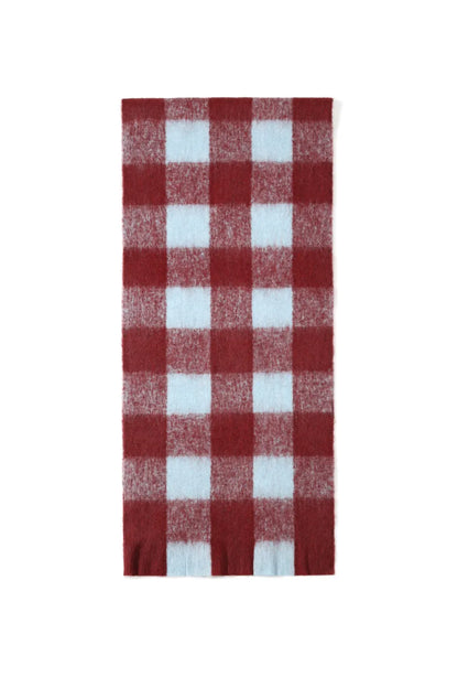 Sjaal Sara rood-blauw