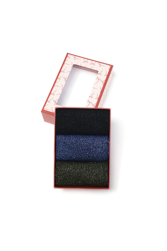 Set glittersokken zwart